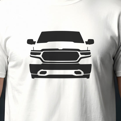 Ram 1500 2025-2026 front view silhouette print close-up