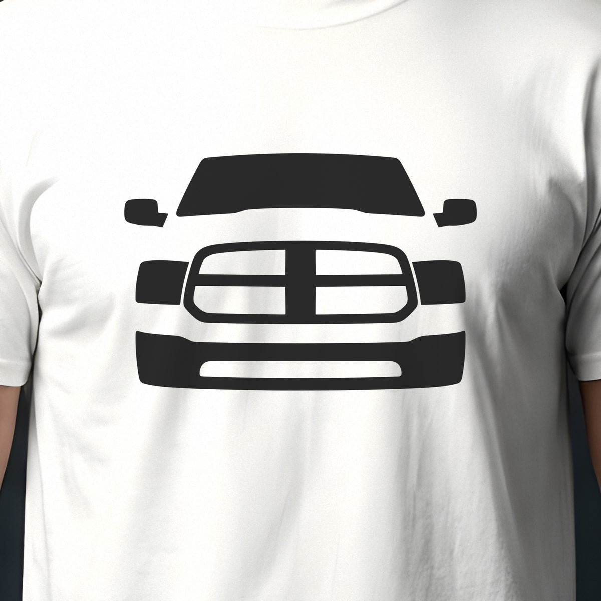 Ram 1500 2009-2012 front view silhouette print close-up