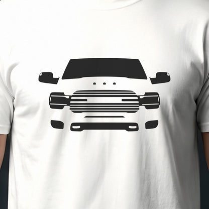 Ram 2500 HD 2019-2026 front view silhouette print close-up