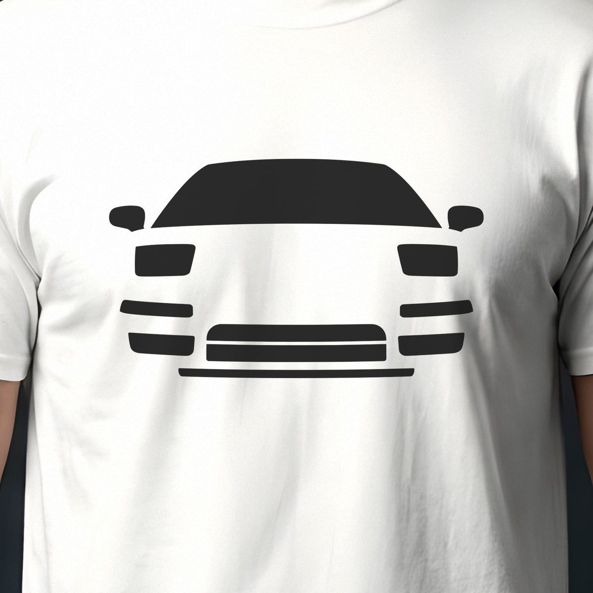 Honda NSX 1991-2005 front view silhouette print close-up