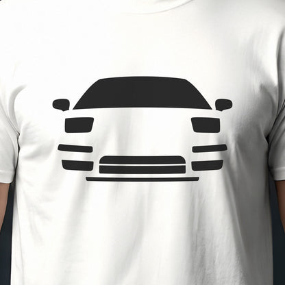 Honda NSX 1991-2005 front view silhouette print close-up
