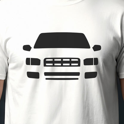 Nissan Pathfinder 1996-2004 front view silhouette print close-up