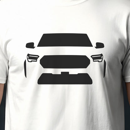 Toyota Tacoma 2024-2026 front view silhouette print close-up