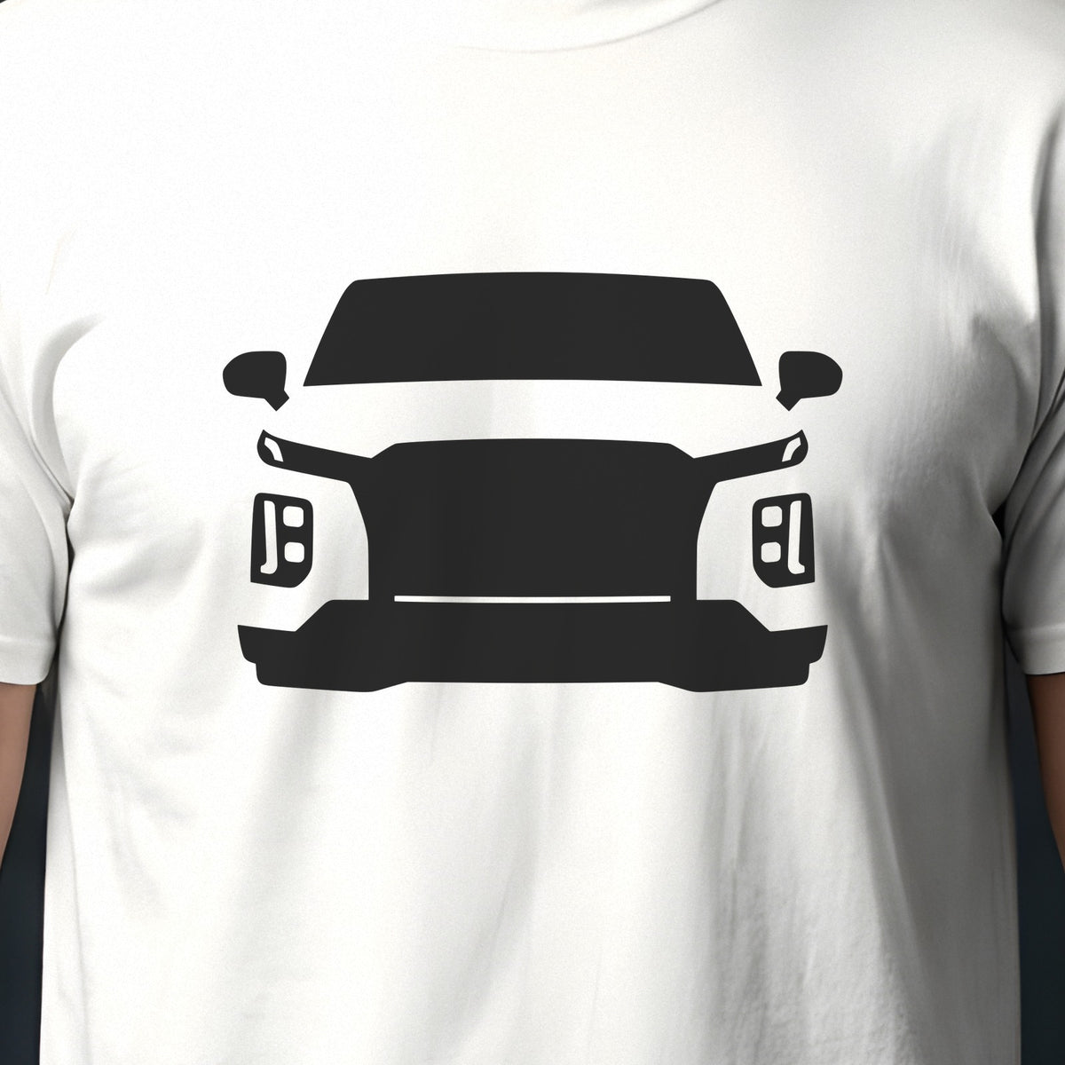Hyundai Palisade 2023-2025 front view silhouette print close-up