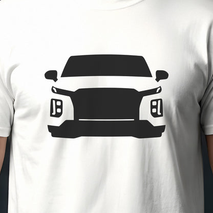 Hyundai Palisade 2023-2025 front view silhouette print close-up