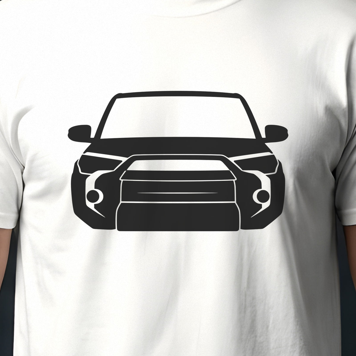 Toyota 4Runner 2025-2026 front view silhouette print close-up