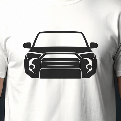 Toyota 4Runner 2025-2026 front view silhouette print close-up