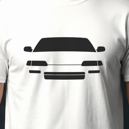Honda CRX 1988-1991 front view silhouette print close-up