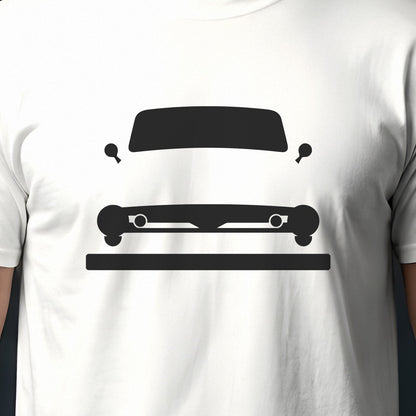 Ford F-100 1953-1956 front view silhouette print close-up