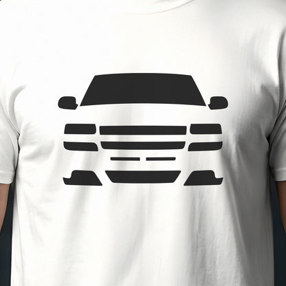 Chevrolet Suburban 2000-2006 front view silhouette print close-up