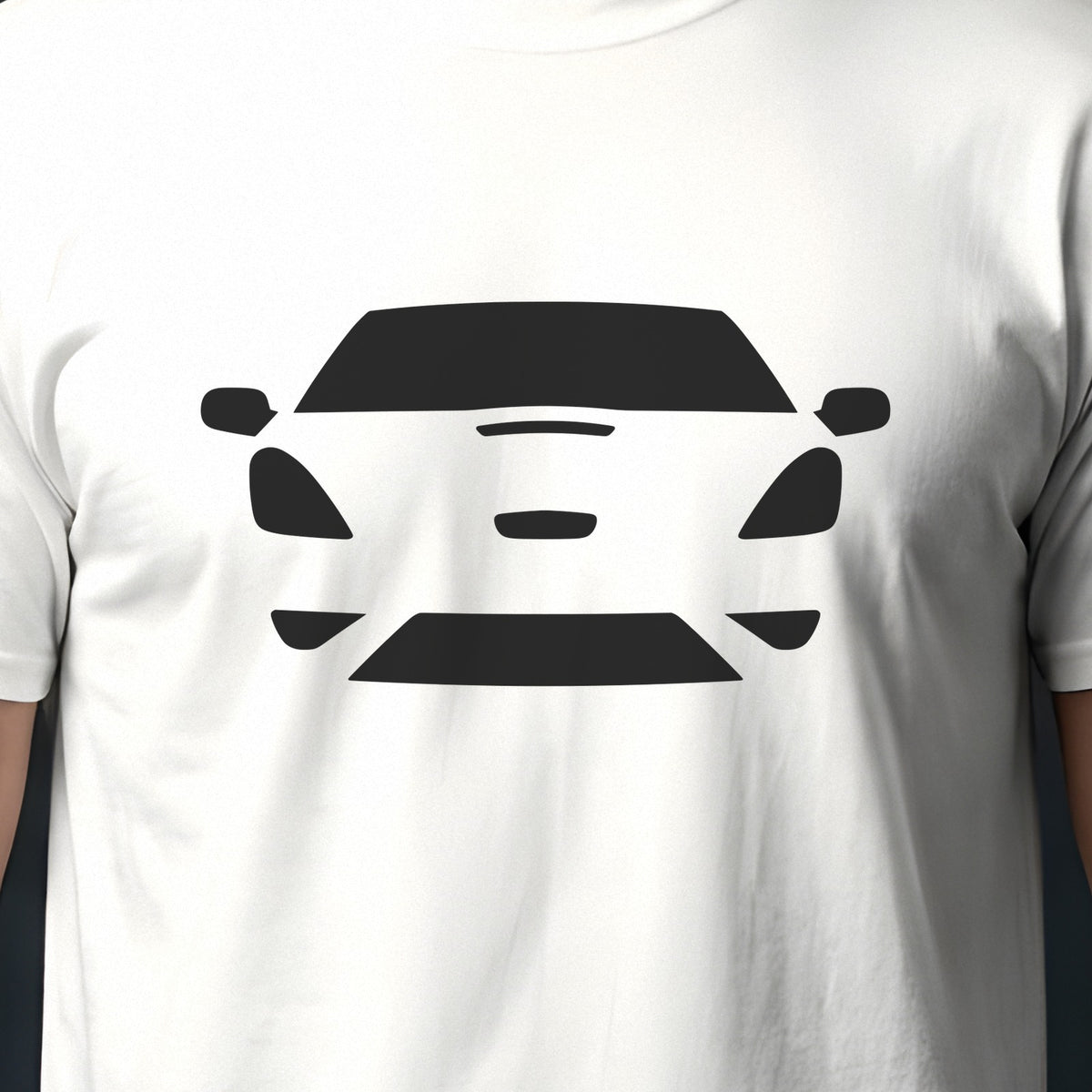 Toyota Celica 2000-2006 front view silhouette print close-up