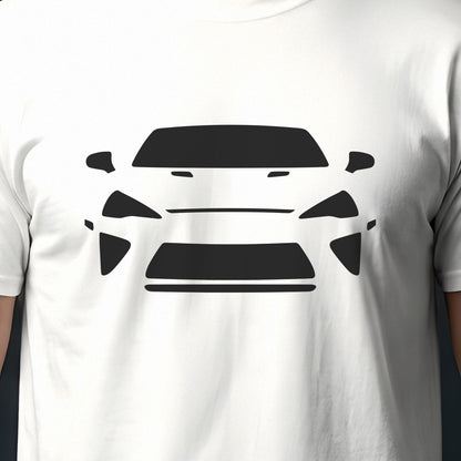 Lexus LFA 2011-2012 front view silhouette print close-up
