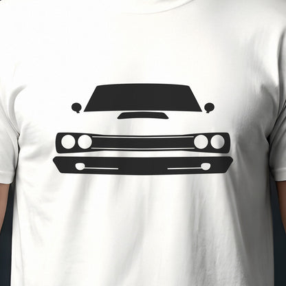 Dodge Super Bee 1968-1970 front view silhouette print close-up