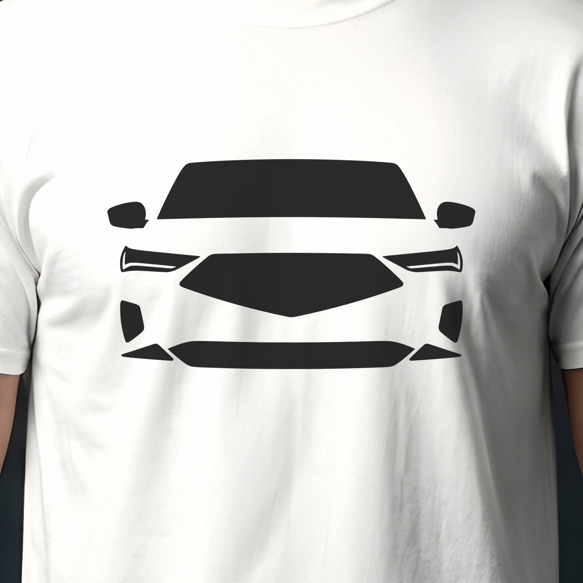 Acura MDX 2022-2026 front view silhouette print close-up