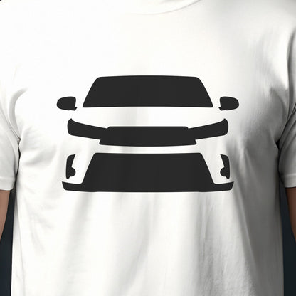 Toyota Highlander 2020-2026 front view silhouette print close-up