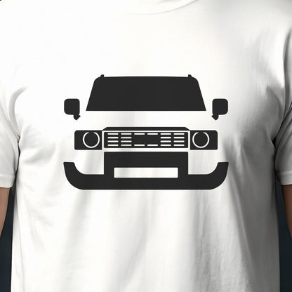 Toyota Land Cruiser 2024-2026 front view silhouette print close-up