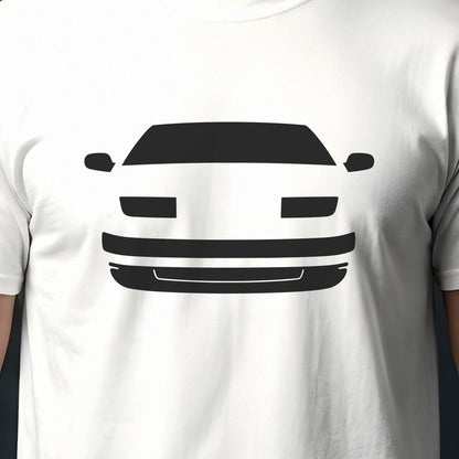 Nissan 300ZX 1990-1996 front view silhouette print close-up