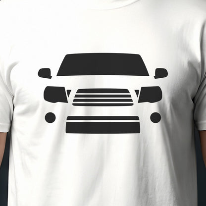 Toyota Tacoma 2005-2015 front view silhouette print close-up