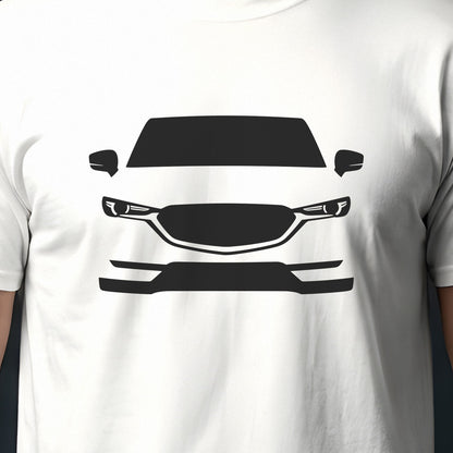 Mazda CX-5 2017-2026 front view silhouette print close-up