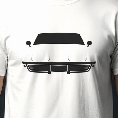 Chevrolet Corvette 1968-1982 front view silhouette print close-up