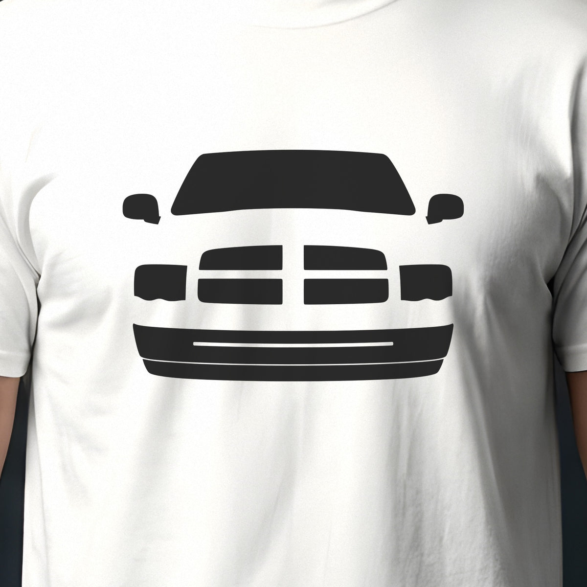 Ram 1500 2002-2005 front view silhouette print close-up