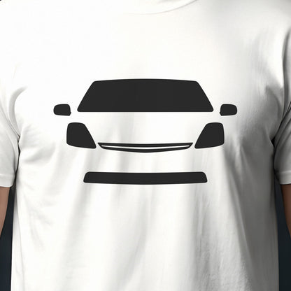 Toyota Prius 2004-2009 front view silhouette print close-up