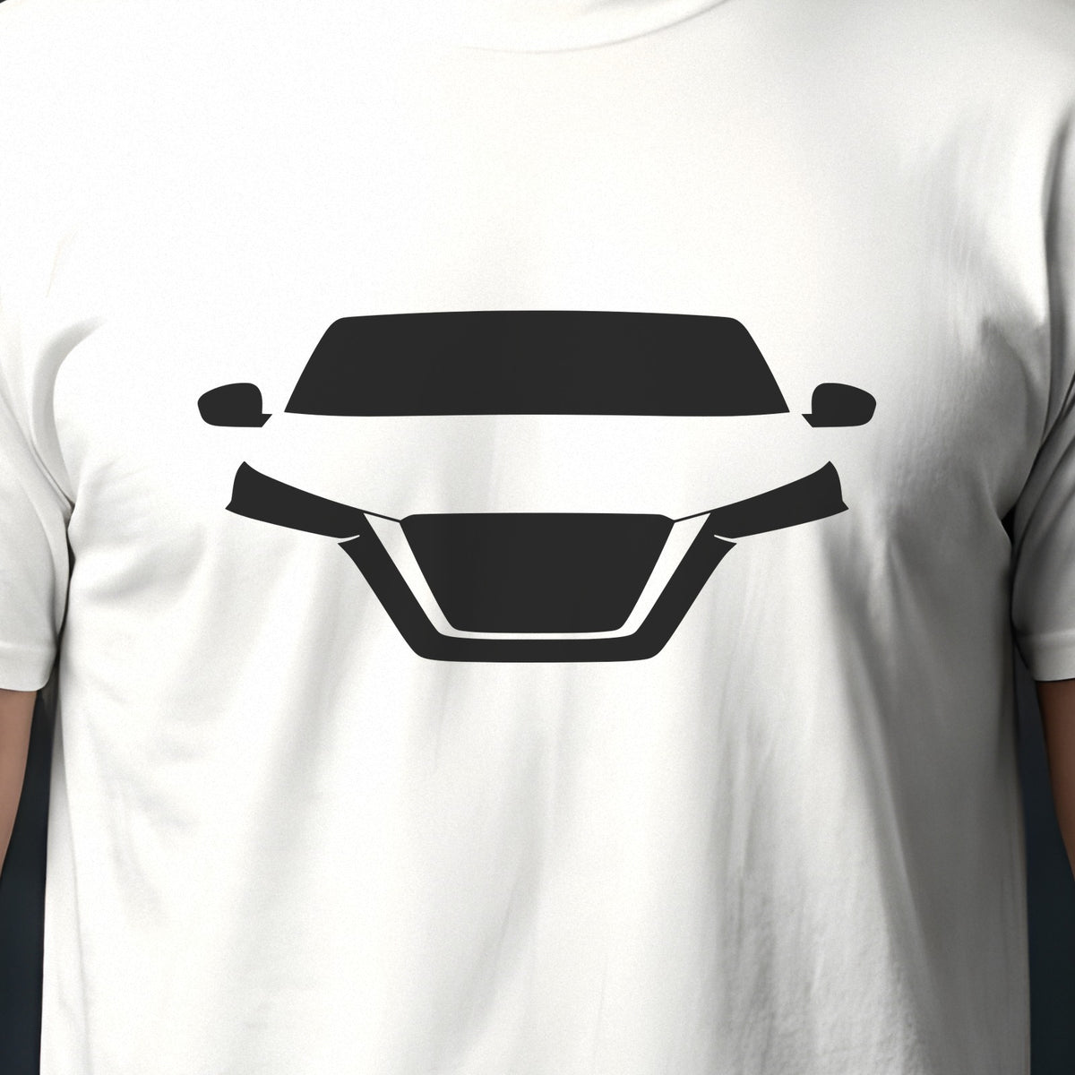 Nissan Altima 2019-2026 front view silhouette print close-up