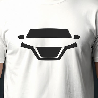 Nissan Altima 2019-2026 front view silhouette print close-up