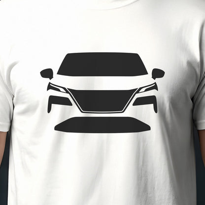 Nissan Rogue 2021-2026 front view silhouette print close-up