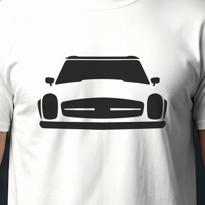 Mercedes-Benz SL Pagoda 1963-1971 front view silhouette print close-up
