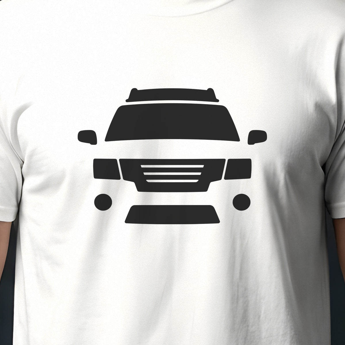 Nissan Xterra 2005-2015 front view silhouette print close-up