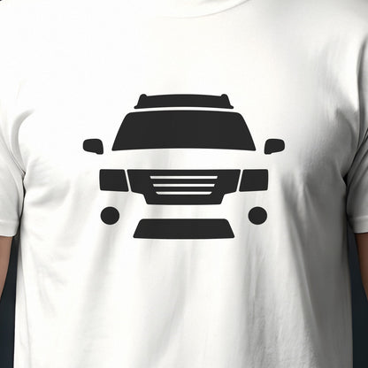Nissan Xterra 2005-2015 front view silhouette print close-up