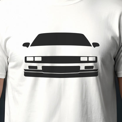 Chevrolet Camaro 1982-1992 front view silhouette print close-up