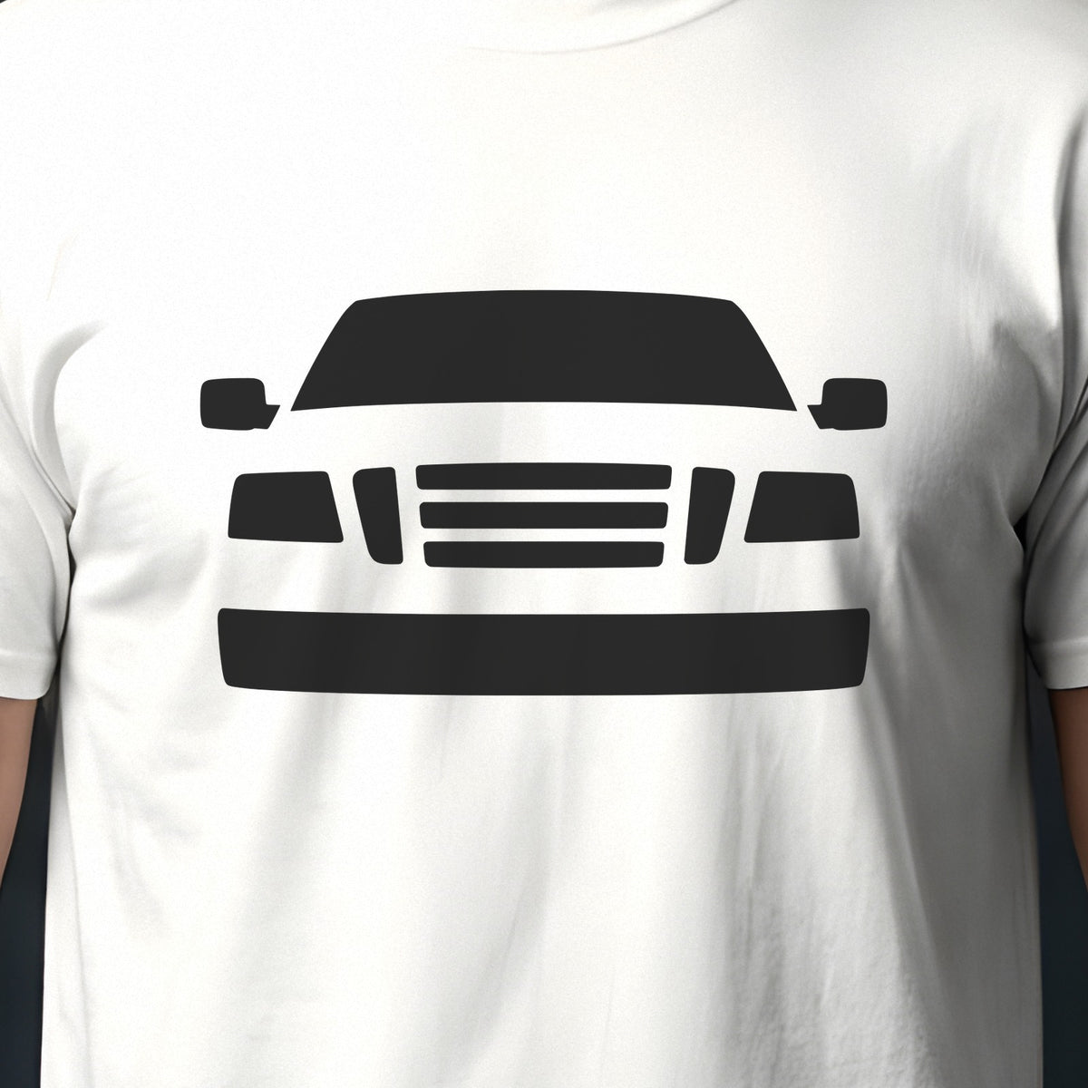 Ford F-150 2004-2008 front view silhouette print close-up