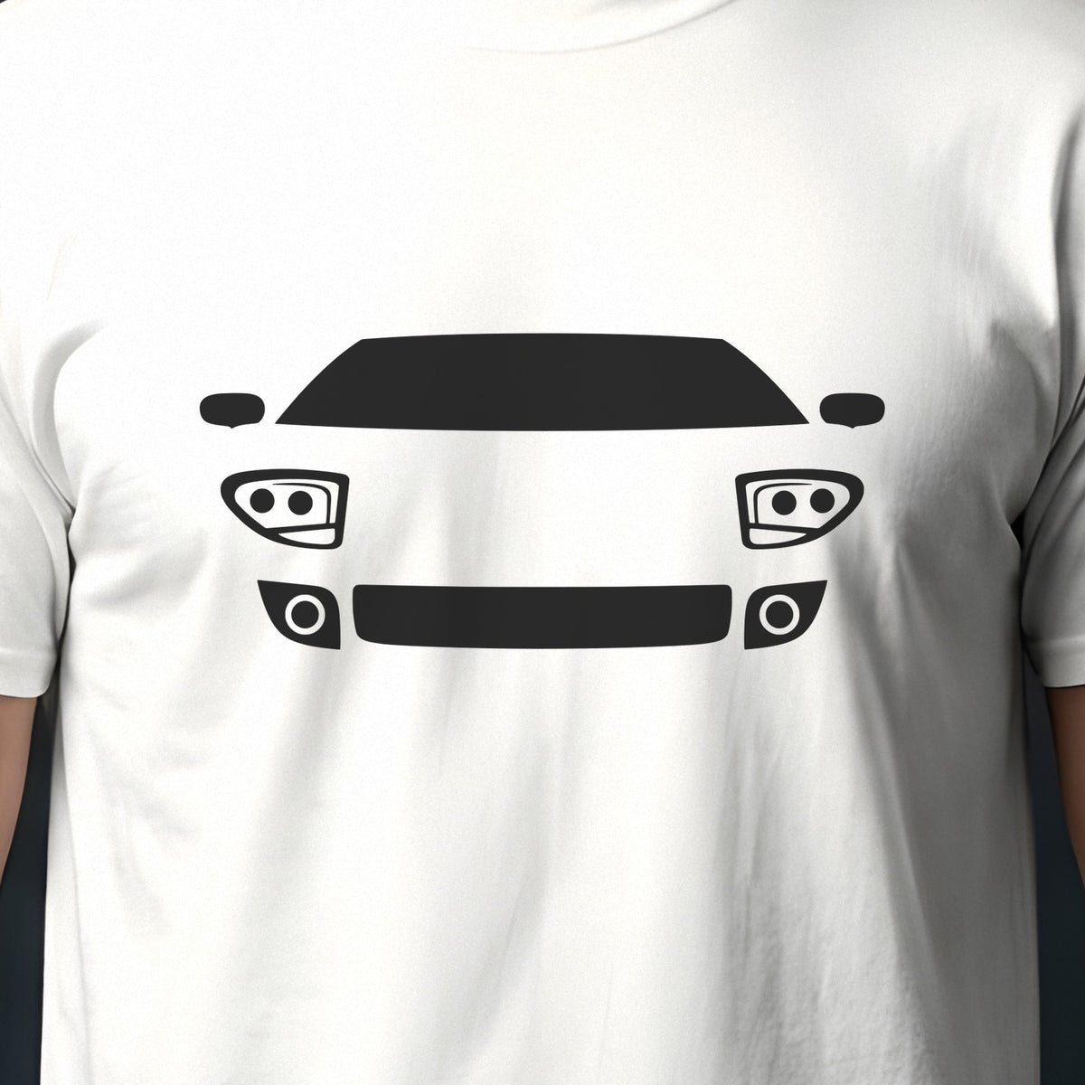 Ford GT 2005-2006 front view silhouette print close-up