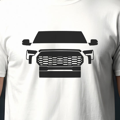 Toyota Tundra 2022-2026 front view silhouette print close-up