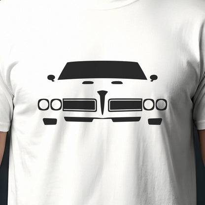 Pontiac GTO 1968-1972 front view silhouette print close-up