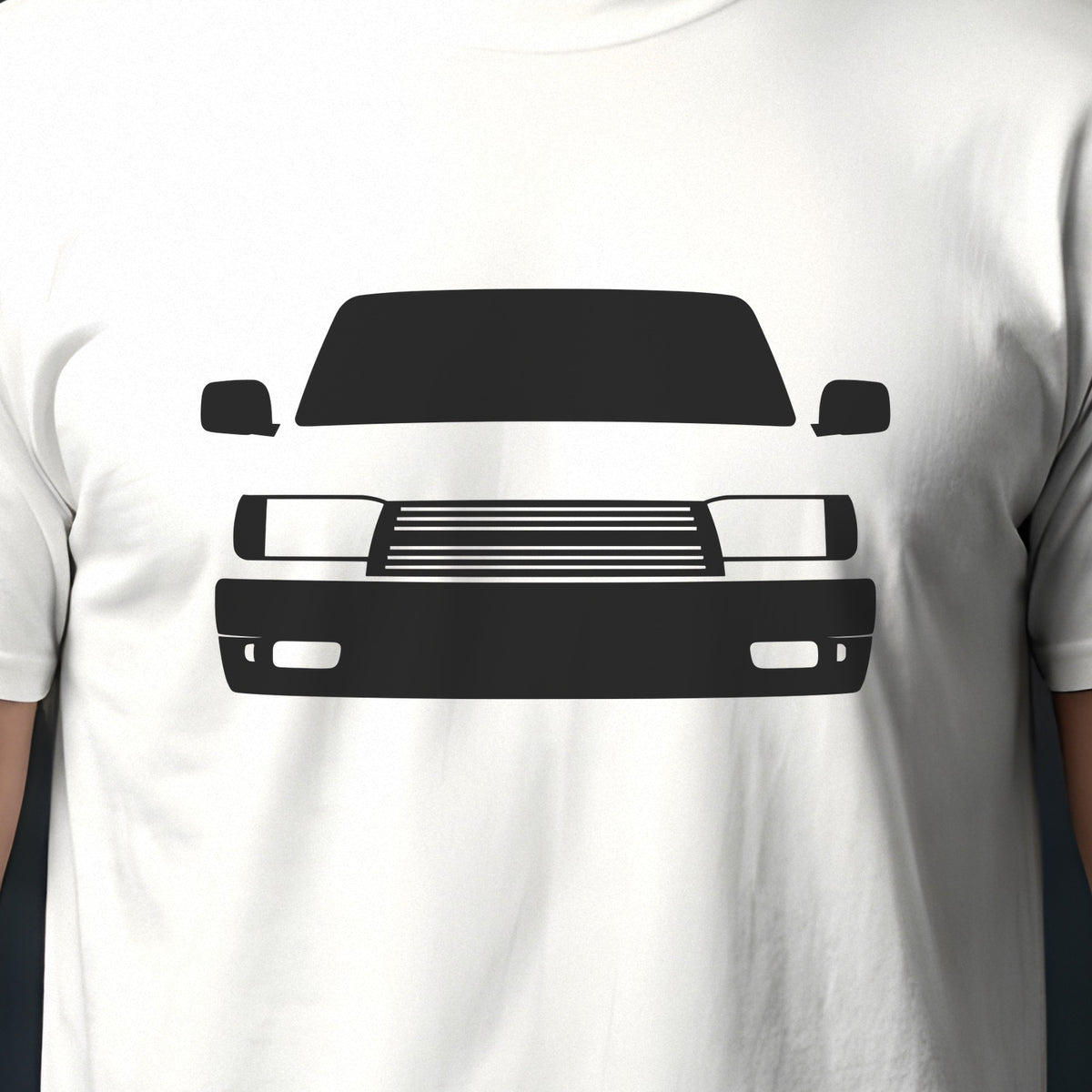 Toyota 4Runner 1996-2002 front view silhouette print close-up