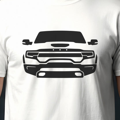 Ram 1500 TRX 2021-2024 front view silhouette print close-up