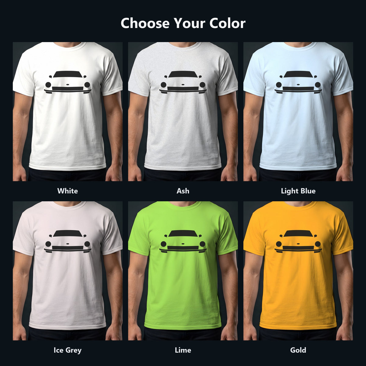 Nissan Datsun 240Z 1970-1973 t-shirt color chart