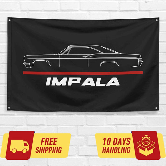 Impala 1966 Car Lovers 3x5 ft Flag Garage Birthday Gift Banner