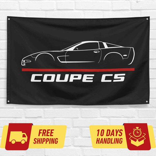 Corvette Coupe C5 Car Lovers 3x5 ft Flag Garage Birthday Gift Banner