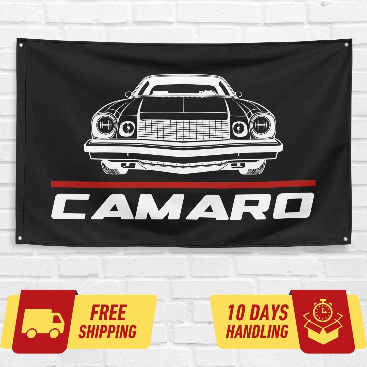 Camaro 1977 Car Lovers 3x5 ft Flag Garage Birthday Gift Banner