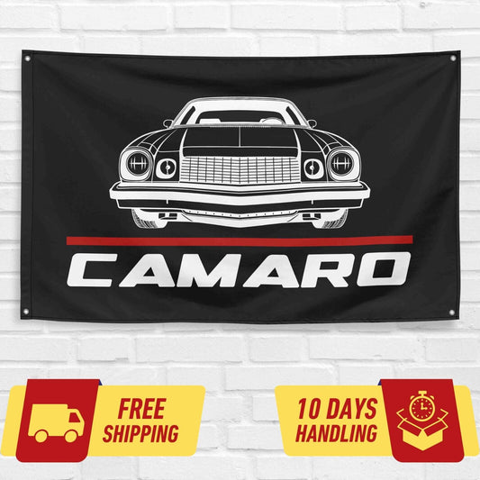 Camaro 1977 Car Lovers 3x5 ft Flag Garage Birthday Gift Banner