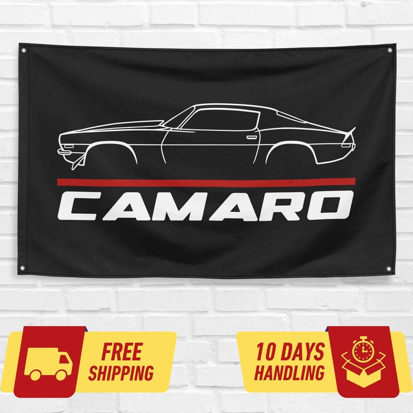 Camaro 1970 Car Lovers 3x5 ft Flag Garage Birthday Gift Banner