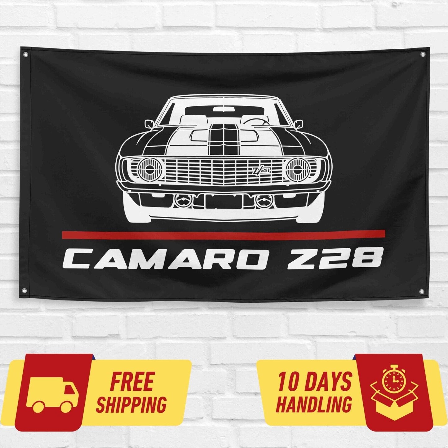 Camaro 1969 Z28 Car Lovers 3x5 ft Flag Garage Birthday Gift Banner