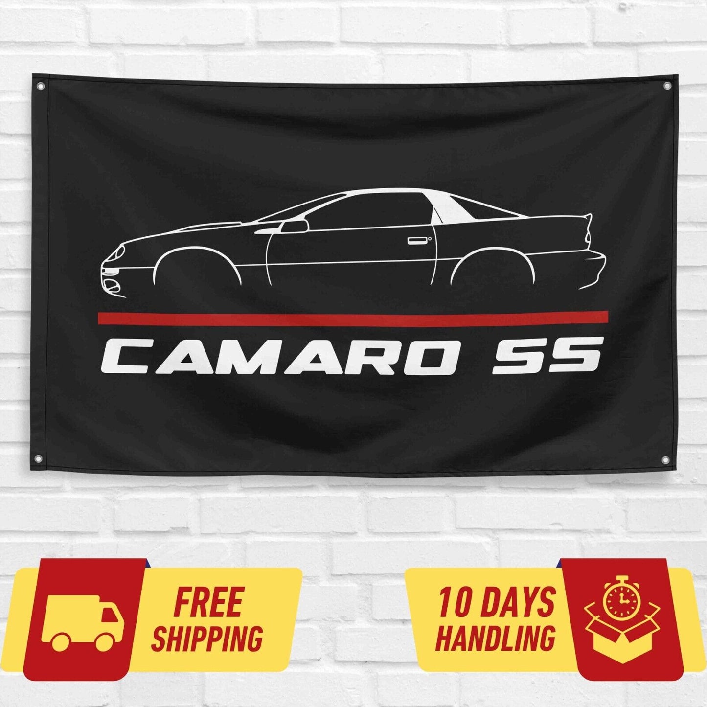 4th Gen Camaro SS 2000 Car Lovers 3x5 ft Flag Garage Birthday Gift Banner