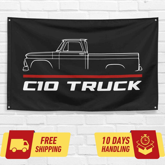 C10 Truck 1964 Car Lovers 3x5 ft Flag Garage Birthday Gift Banner