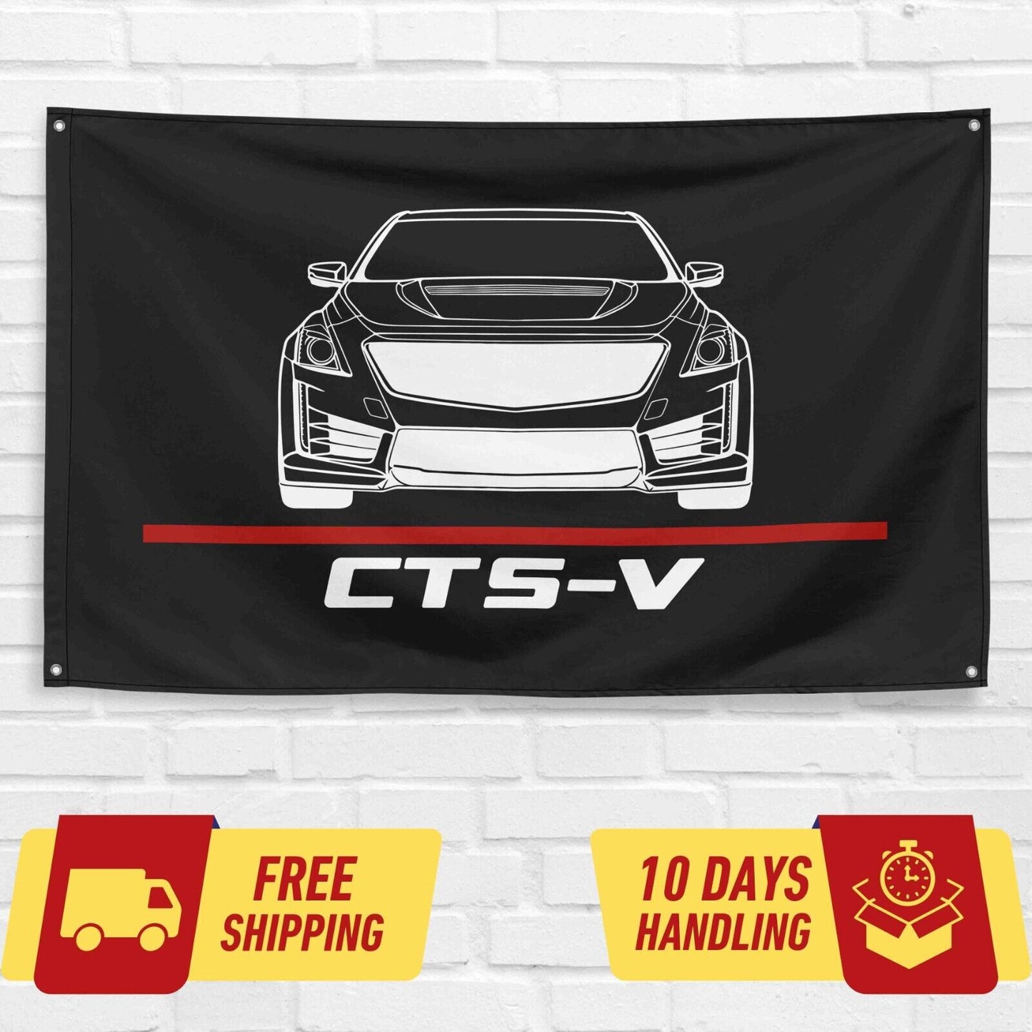 CTS-V 2017 Car Lovers 3x5 ft Flag Garage Birthday Gift Banner