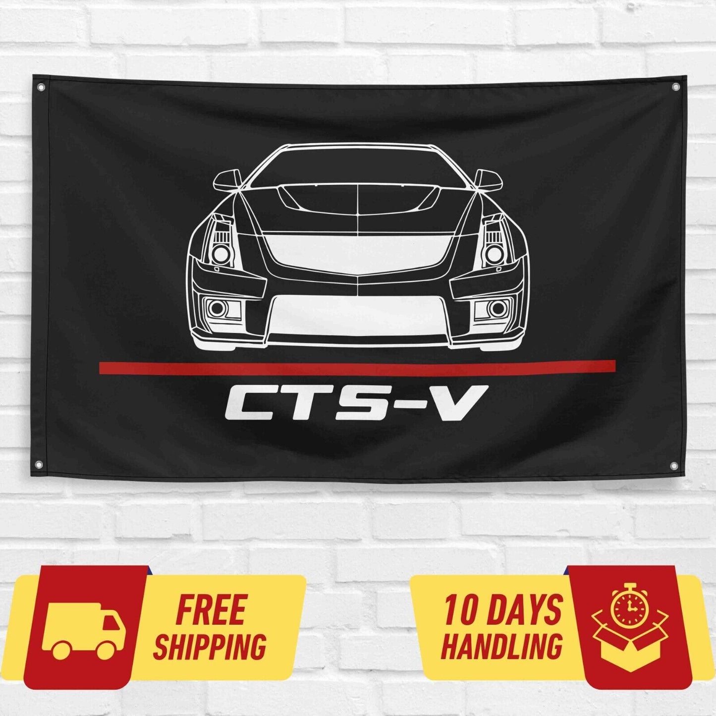 CTS-V 2014 Car Lovers 3x5 ft Flag Garage Birthday Gift Banner